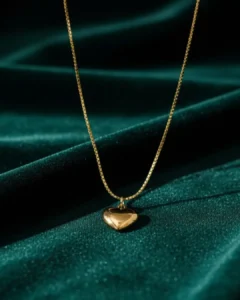 Classic Gold Plated Heart Pendant - Anti Tarnish