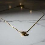 Classic Gold Plated Heart Pendant - Anti Tarnish 2