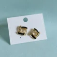 Elegant Geometric Gold Stud Earrings For Women Anti Tarnish
