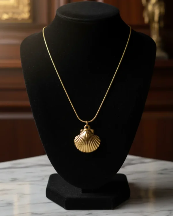 Gold Plated Shell Pendant – Anti Tarnish 3