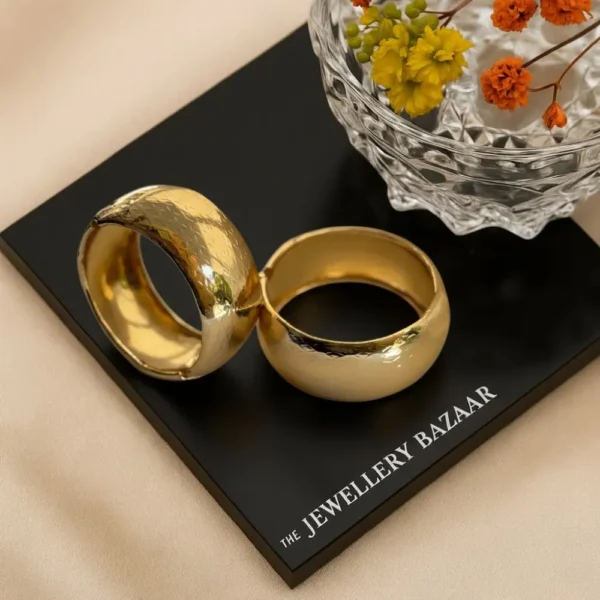 Grand Antique Gold Plated Kada Bangles -Set 1