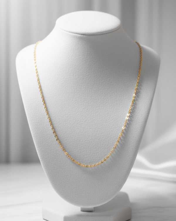 Minimal Gold Plated Chain Necklace - Anti Tarnish 1