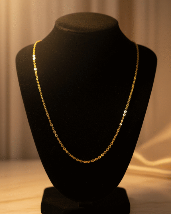 Minimal Gold Plated Chain Necklace - Anti Tarnish 2