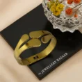 Modern Sculpted Gold Plated Kada Set – Bold, Anti Tarnish, Designer Finish 1
