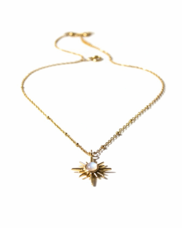Radiant Sunburst Pendant Necklace - Anti Tarnish 2