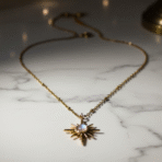 Radiant Sunburst Pendant Necklace - Anti Tarnish 3