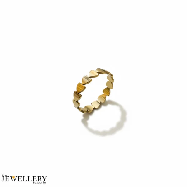 Golden Hearts Band Ring – Anti Tarnish