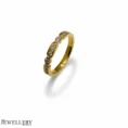 Stones Band Gold Plated Ring – Anti Tarnish