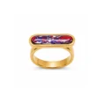 Radiant Gold Geometric Statement Anti Tarnish Ring